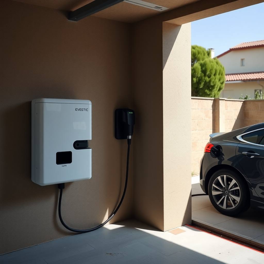 installation de borne de recharge à Marseille (illustration)